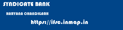SYNDICATE BANK  HARYANA CHANDIGARH    ifsc code